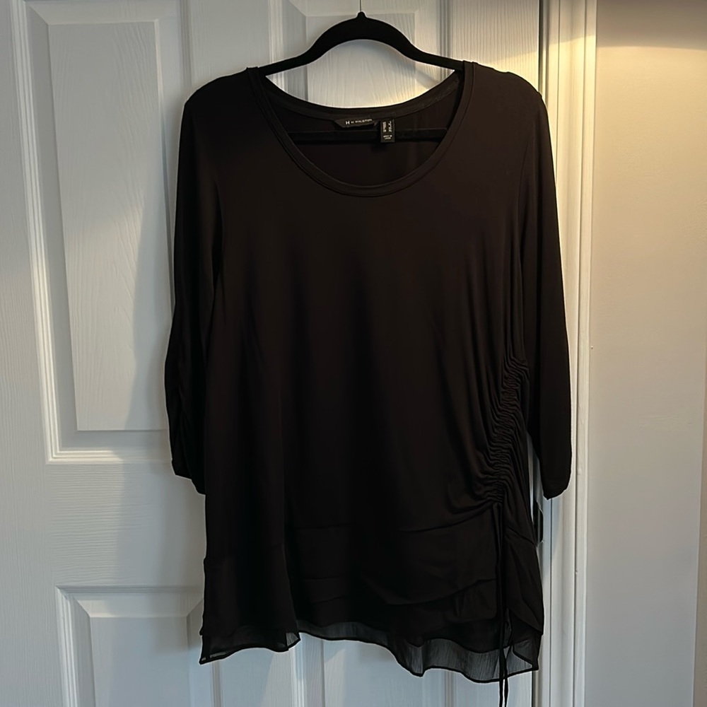 H by Halston 3/4 length sleeve tee size L.